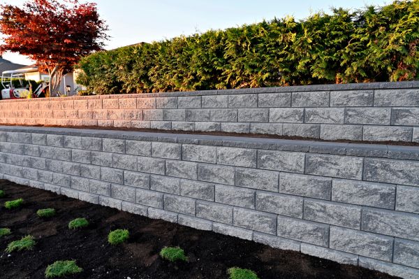 Concrete Retaining Wall Installation in Lake Stevens