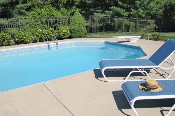 Poolside Concrete Installation in Lake Stevens