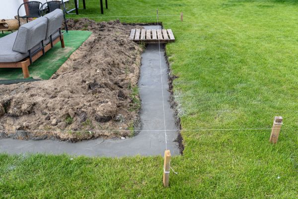 Cement Footer Installation in Lake Stevens
